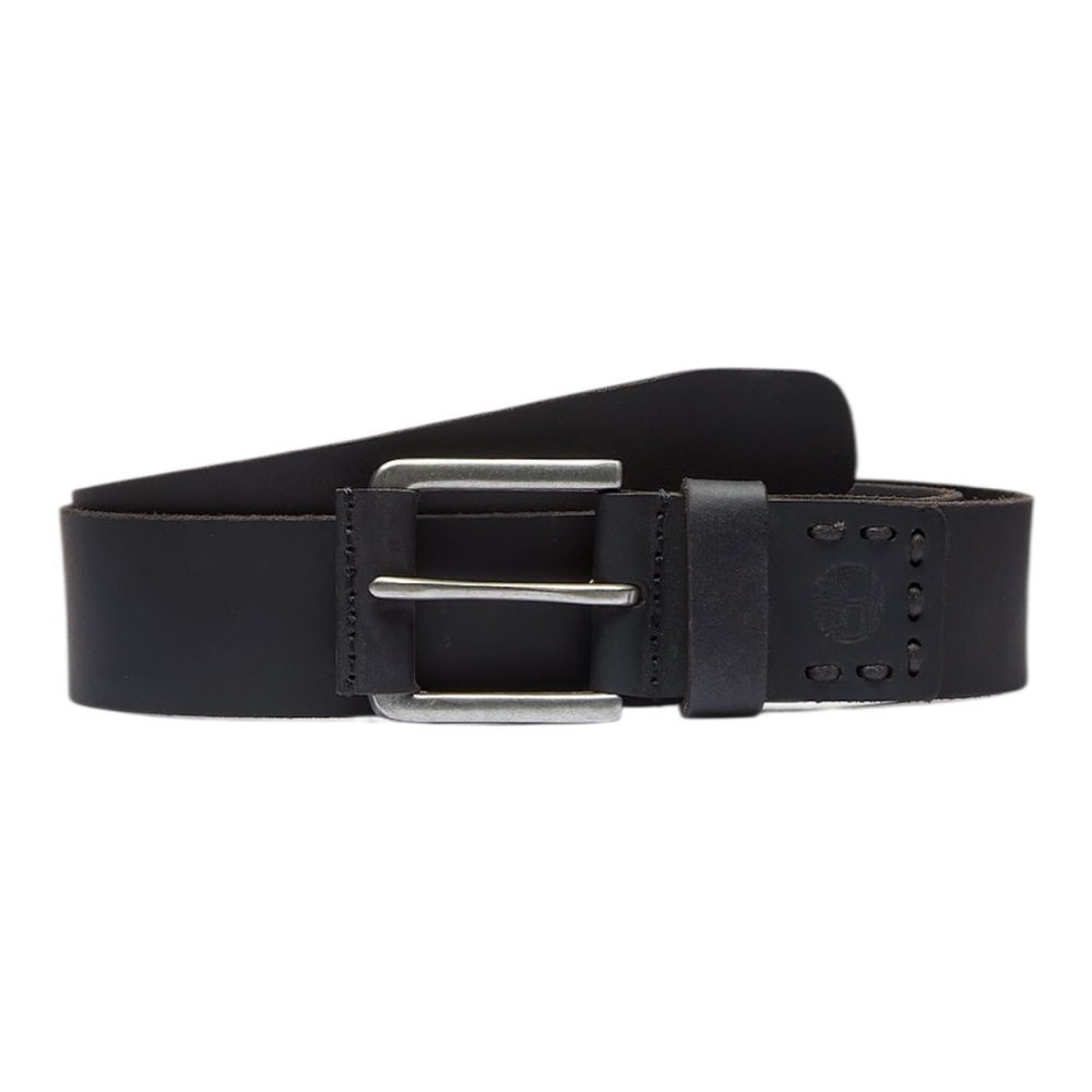 Timberland Men’s 40mm Pull Up Jean  belt in black Buffalo leather | 34-36 M
